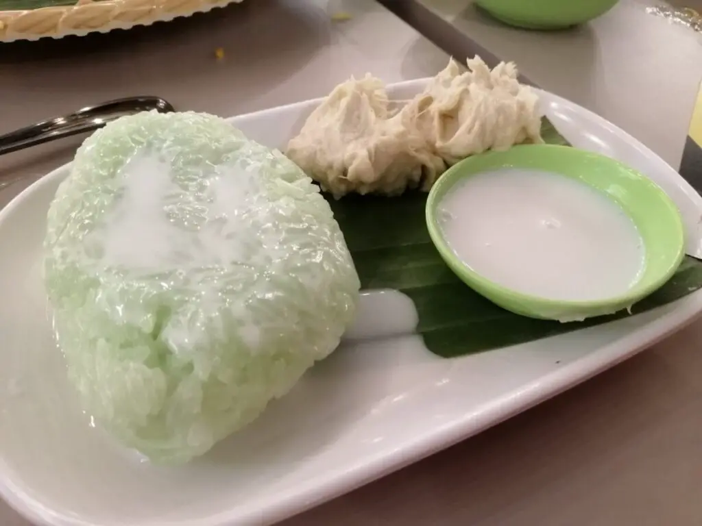 Pulut durian at Sedap Wok