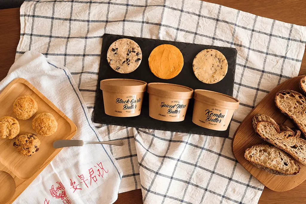 The Good Fat selection of flavoured butters