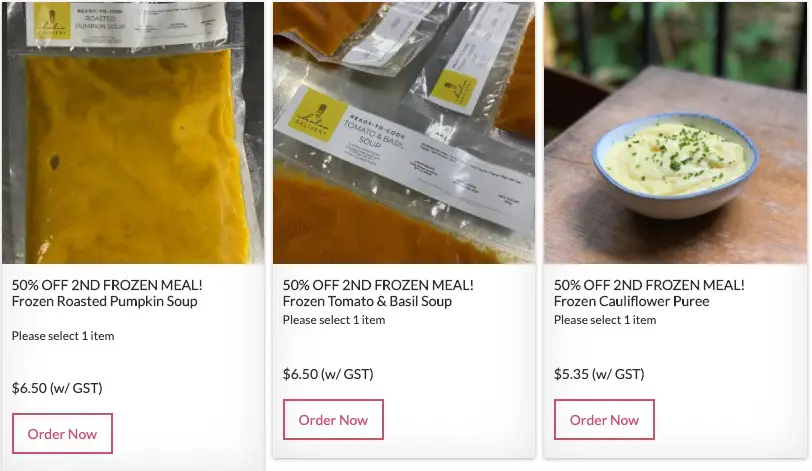 50% off soup packs