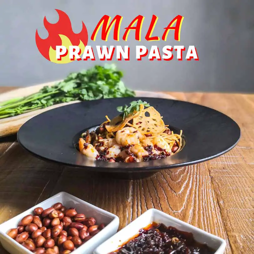 Mala Prawn Pasta at aNasi