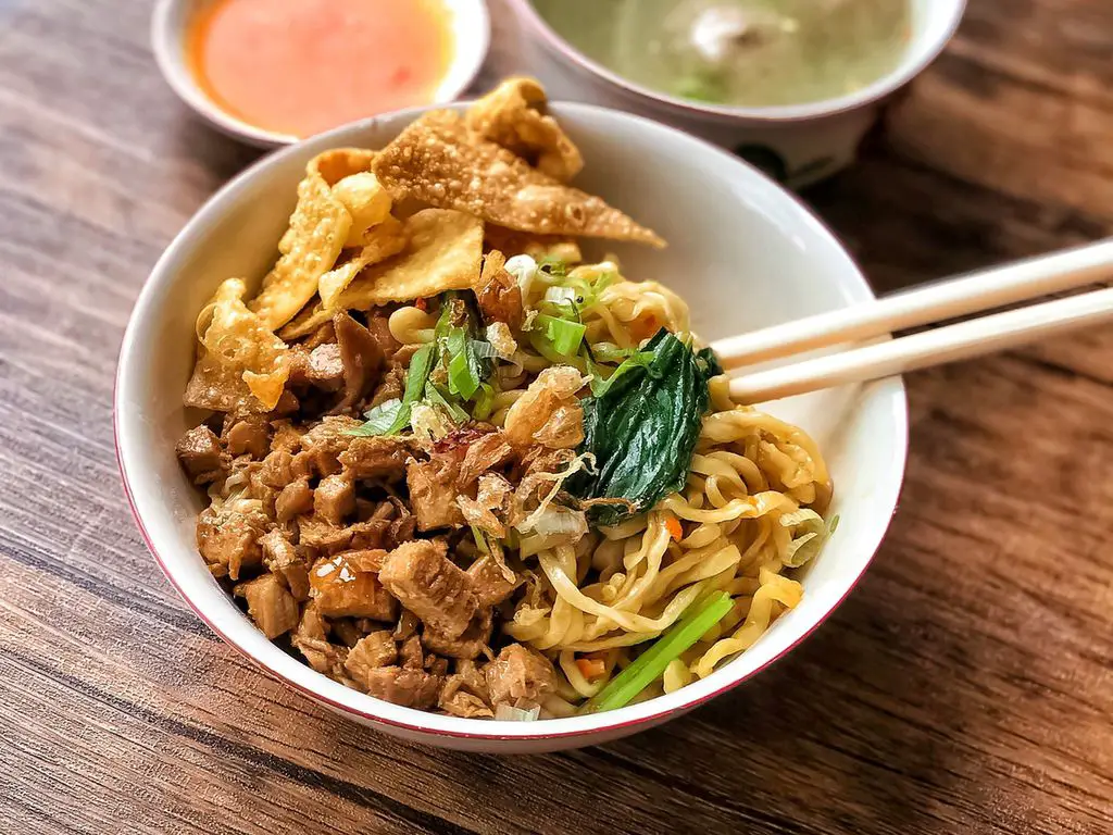 Bakmi in Indonesian eatery