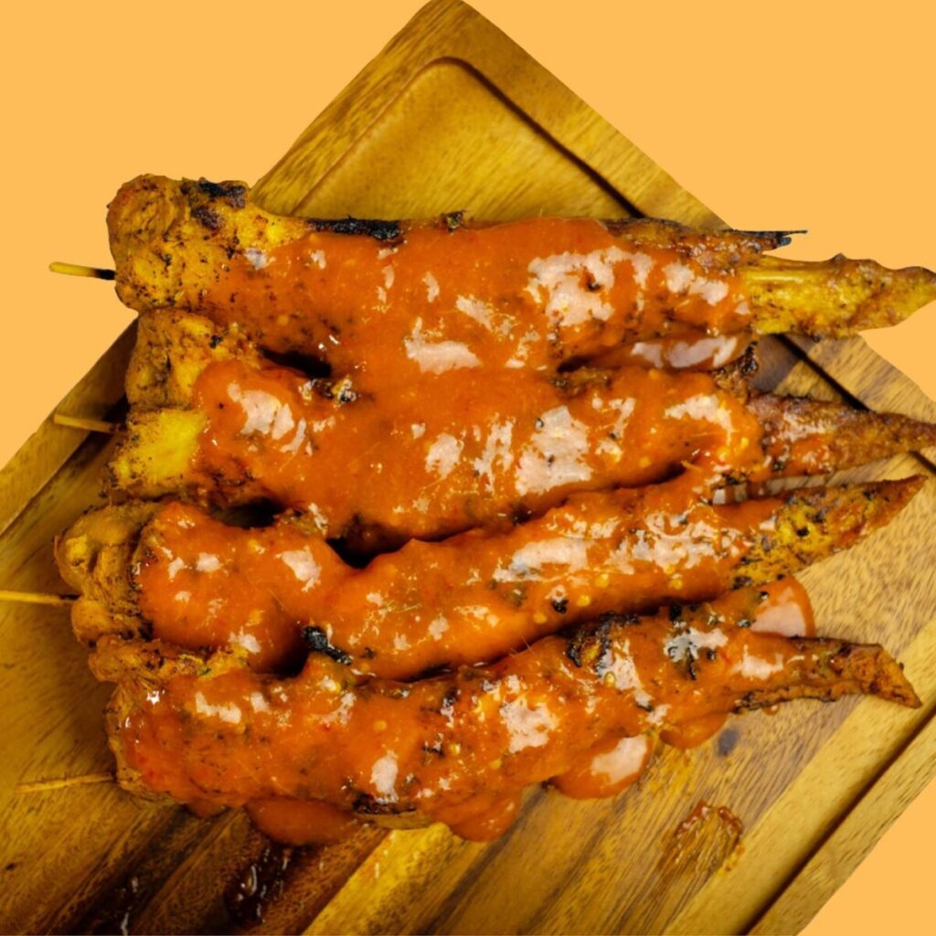 Percik wings with sauce