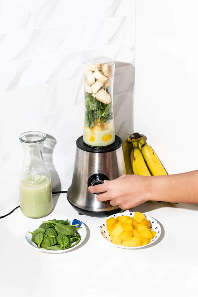 Breakfast smoothie using UNISOY Gold Soy Matcha