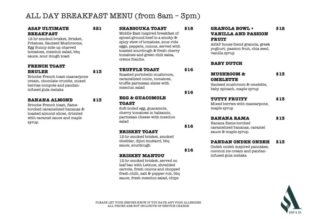 Breakfast at ASAP & Co