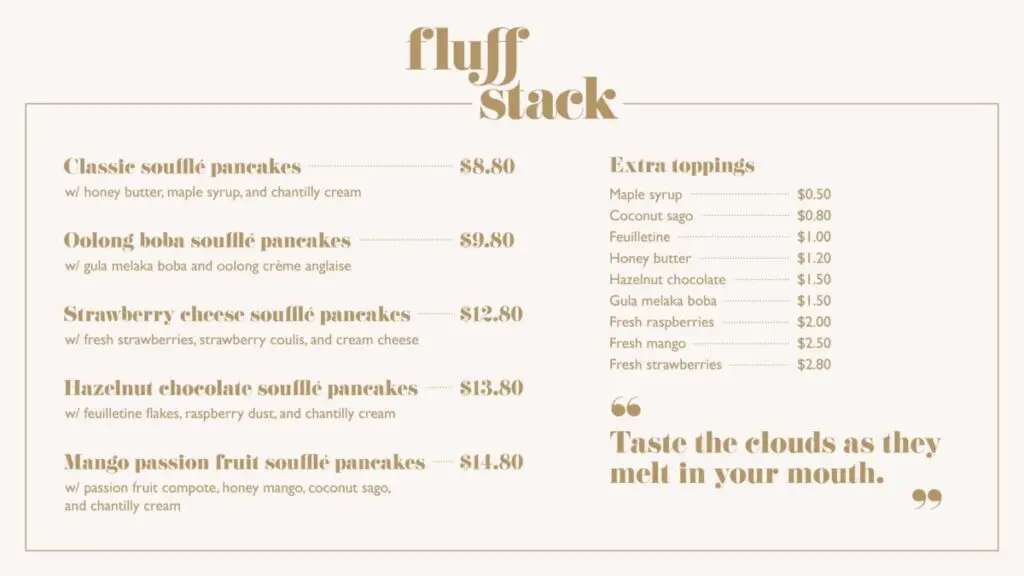 fluff stack menu fluff stack menu