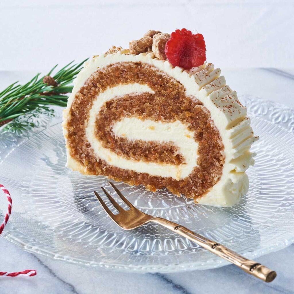 Carrot Log Cake at All Things Delicious
