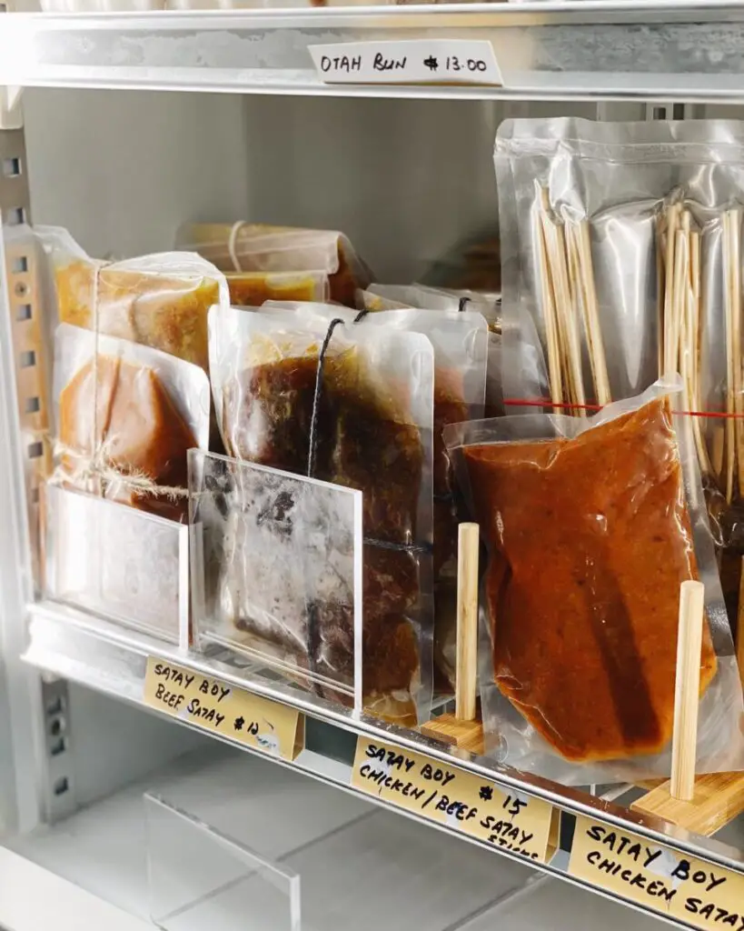 Frozen satay