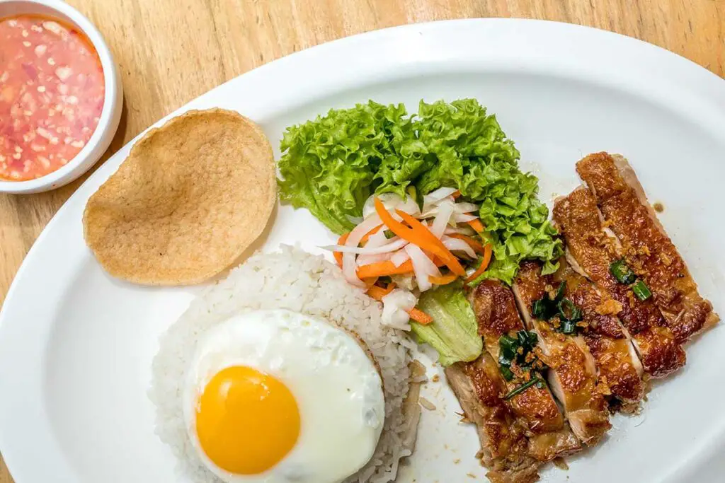 Grilled lemongrass chicken rice