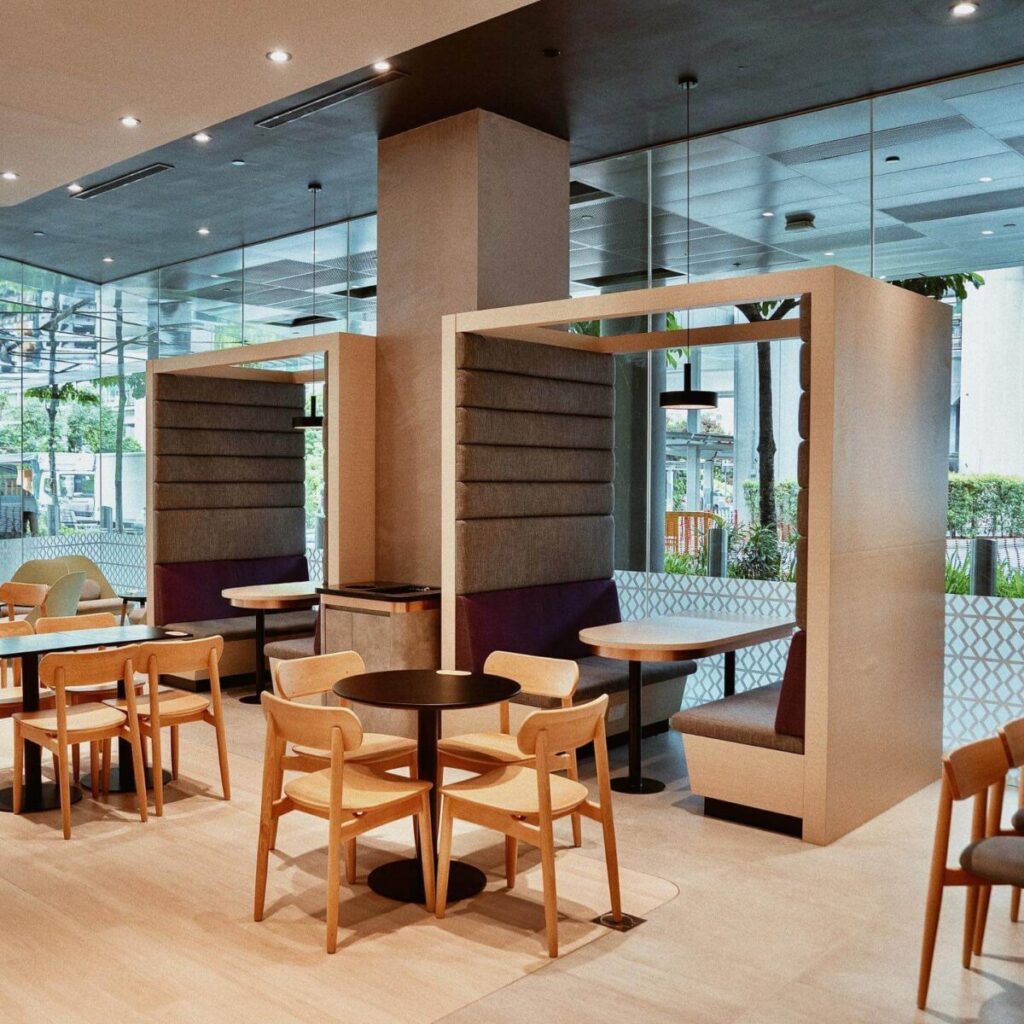 Maxx Coffee at Jem seating area