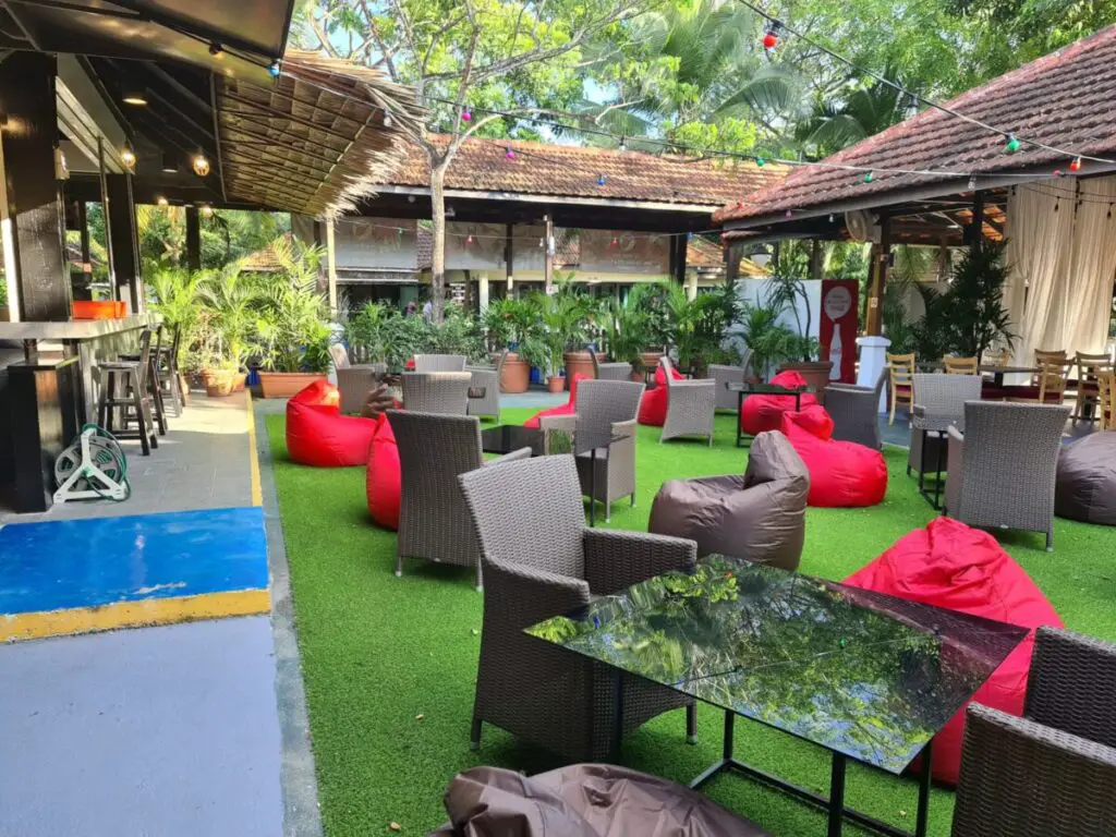 Outdoor seating area