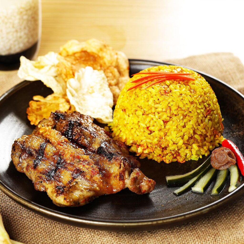 Indonesian Lemongrass Chicken with Fried Rice