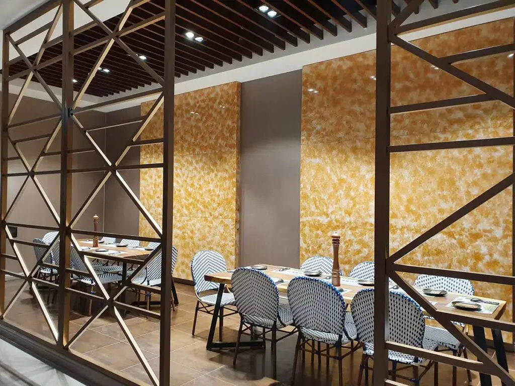 Dining area at Four Seasons Restaurant
