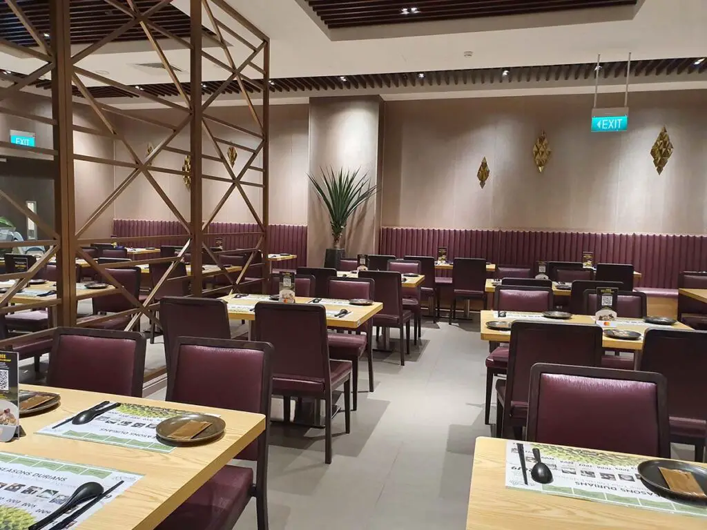 Dining area at Four Seasons Restaurant
